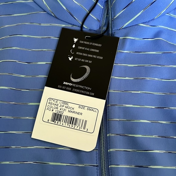 NWT Zero Gravity 1/4 zip mock size S - Picture 2 of 4